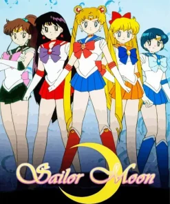 Sailor Moon Characters Poster Diamond Painting