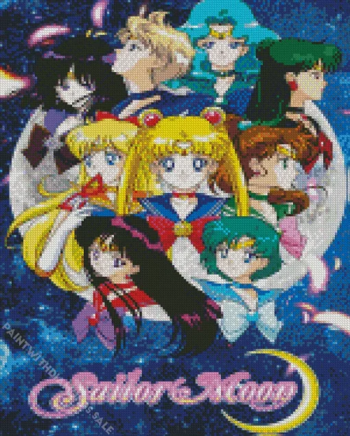 Sailor Moon Poster Diamond Painting