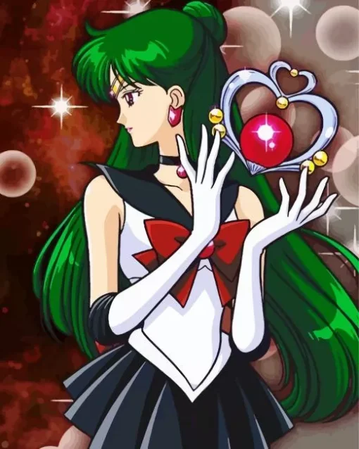 Sailor Pluto Diamond With Numbers