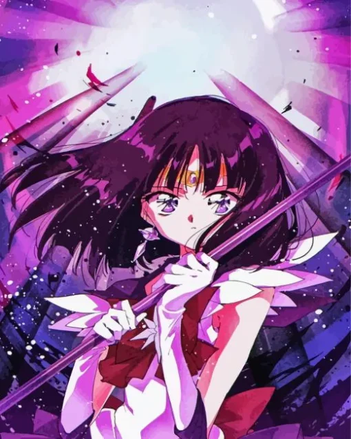 Sailor Saturn Character Diamond Painting