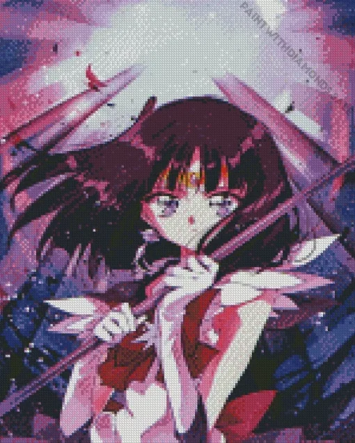 Sailor Saturn Character Diamond Painting