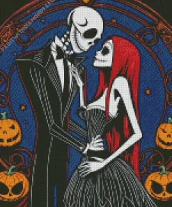 Sally And Jack The nightmare before christmas Diamond Dotz