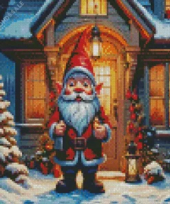 Santa Claus Gnome Diamond Dotz