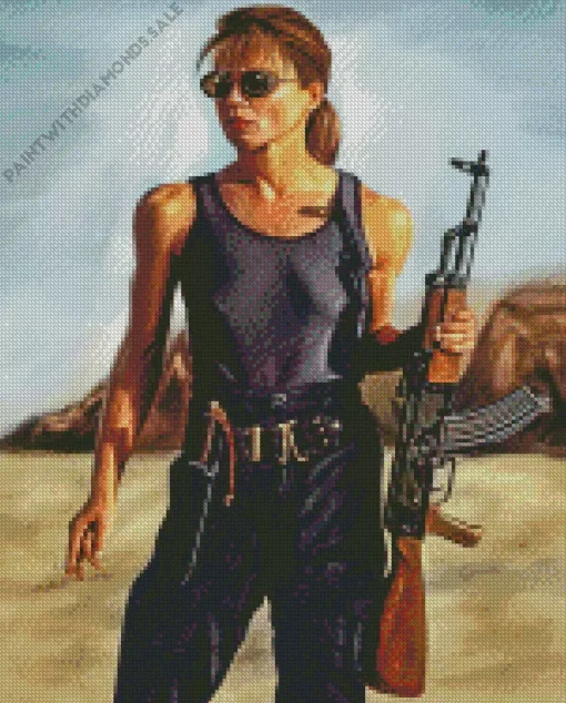 Sarah Connor The Terminator Diamond Painting