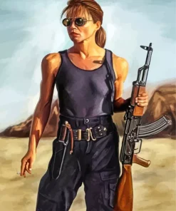 Sarah Connor The Terminator Diamond Painting