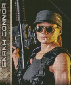 Sarah Connor Character Diamond Painting