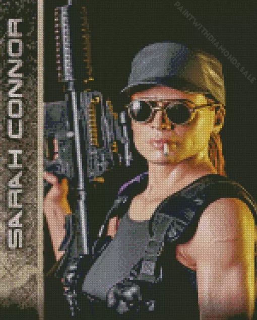 Sarah Connor Character Diamond Painting