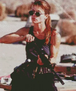 Sarah Connor In The Terminator Diamond Painting