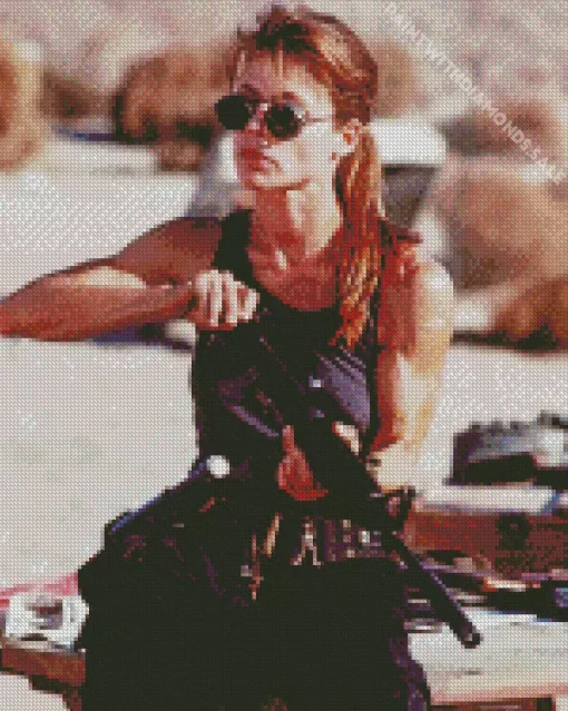 Sarah Connor In The Terminator Diamond Painting