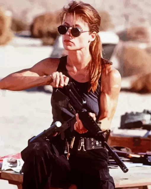 Sarah Connor In The Terminator Diamond Painting