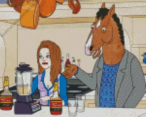 Sarah Lynn And Bojack Horseman Diamond Painting