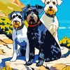 Schnauzer Dogs Diamond Painting