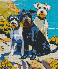 Schnauzer Dogs Diamond Painting