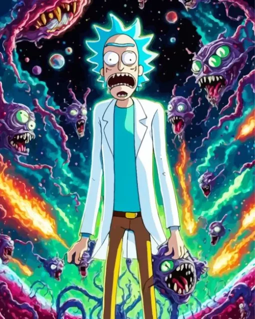 Scientist Rick Sanchez Diamond Paints