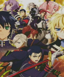 Seraph Of The End Characters Diamond Painting