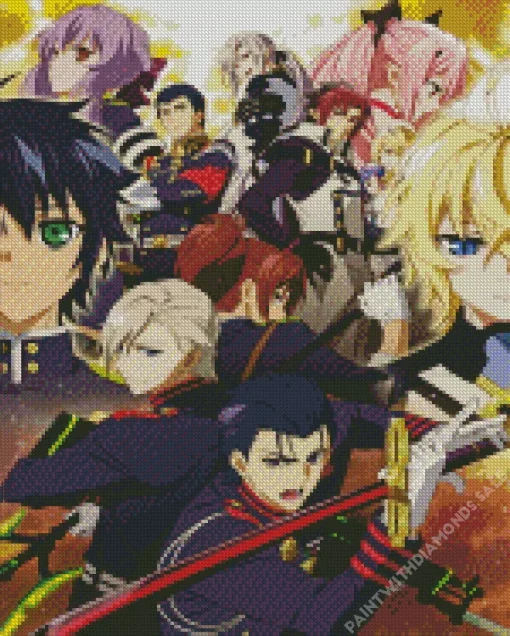 Seraph Of The End Characters Diamond Painting