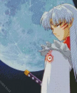 Sesshomaru Anime Character Diamond Painting