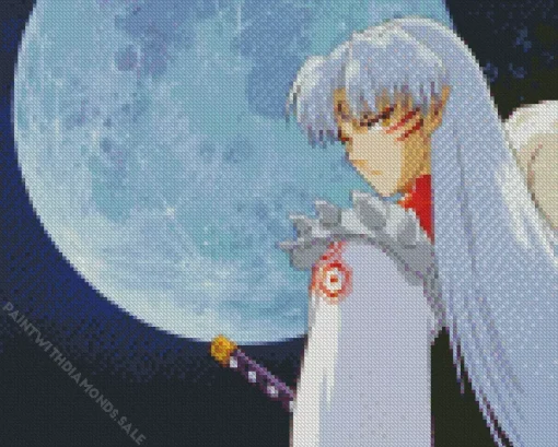 Sesshomaru Anime Character Diamond Painting