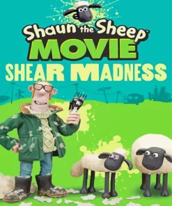 Shaun The Sheep Cartoon Poster Diamond Painting