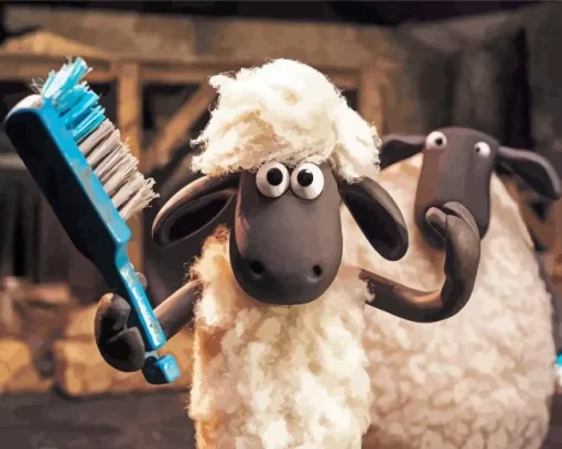 Shaun The Sheep Character Diamond Painting