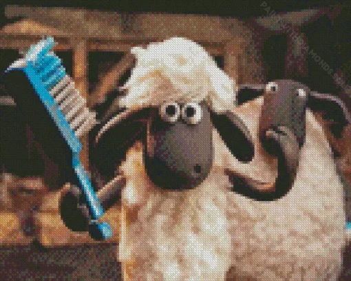 Shaun The Sheep Character Diamond Painting