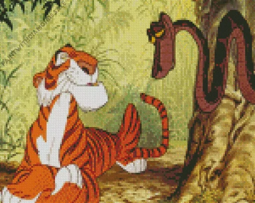 Shere Khan In TaleSpin Diamond Painting