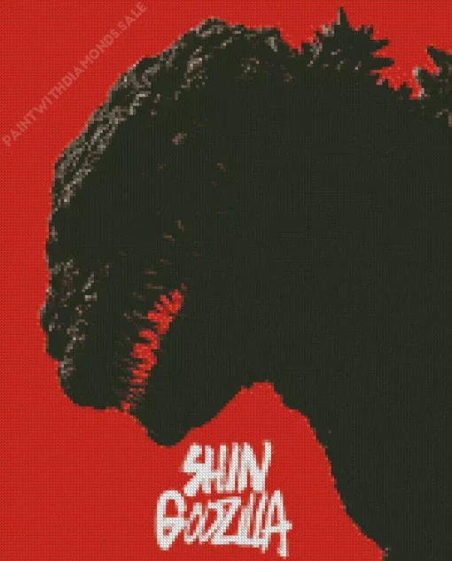 Shin Godzilla Poster Diamond Painting