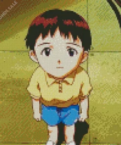 Shinji Ikari Neon Genesis Evangelion Diamond Painting