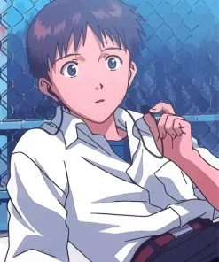 Shinji Ikari In Neon Genesis Evangelion Diamond Painting