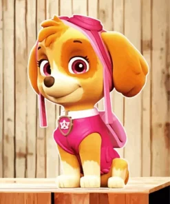 Skye Paw Patrol Diamond By Numbers