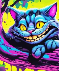 Smiling cheshire cat Diamond By Numbers