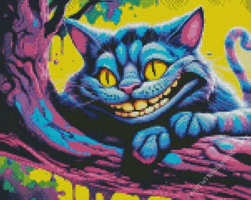 Smiling cheshire cat Diamond Paintings