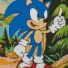 Sonic Cartoon Diamond Painting