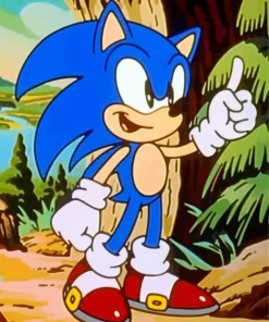 Sonic Cartoon Diamond Painting