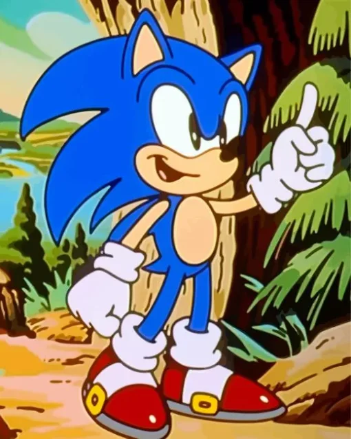 Sonic Cartoon Diamond Painting