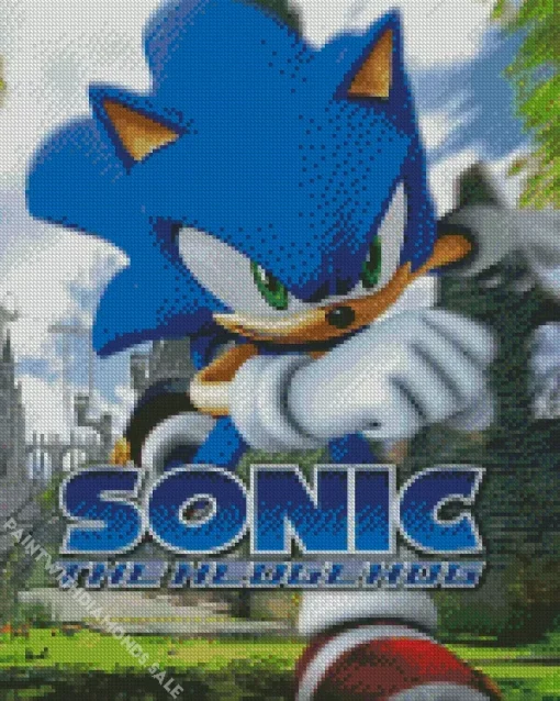 Sonic The Hedgehog Animation Diamond Painting