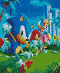 Sonic The Hedgehog Art Diamond Painting