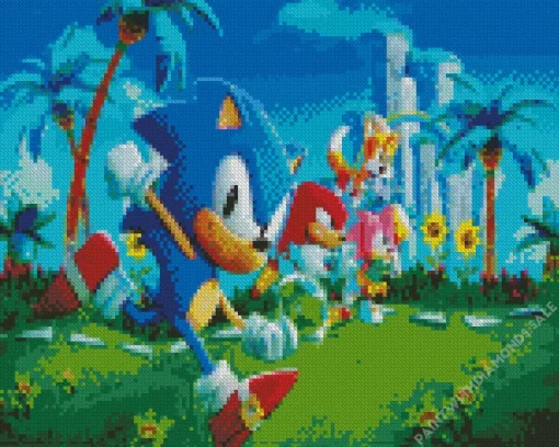 Sonic The Hedgehog Art Diamond Painting