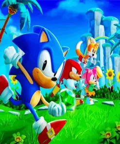 Sonic The Hedgehog Art Diamond Painting