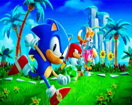 Sonic The Hedgehog Art Diamond Painting