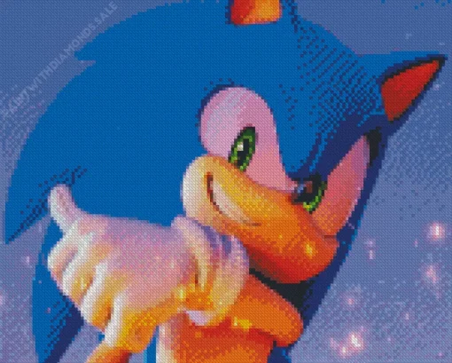 Sonic The Hedgehog Character Diamond Painting