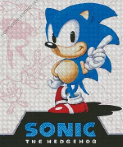 Sonic The Hedgehog Poster Diamond Painting