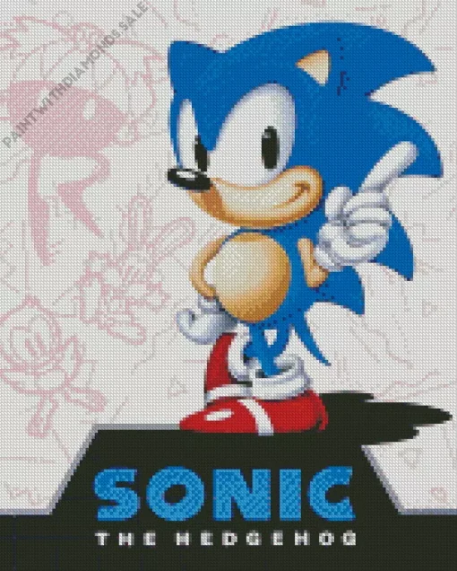 Sonic The Hedgehog Poster Diamond Painting