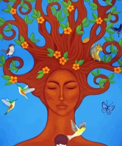 Spiritual Tree Of Life Woman Diamond Painting