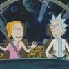 Summer Smith And Rick Sanchez Diamond With Numbers