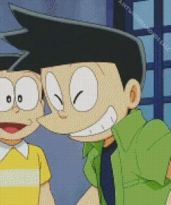 Suneo Honekawa And Nobita Diamond Painting