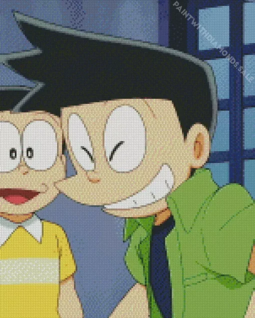 Suneo Honekawa And Nobita Diamond Painting