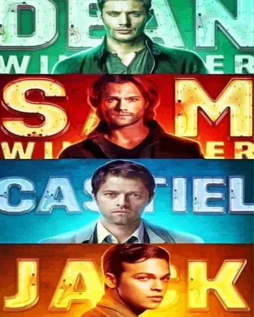 Supernatural Characters Diamond Paints