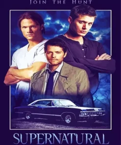 Supernatural Join The Hunt Poster Diamond Paints