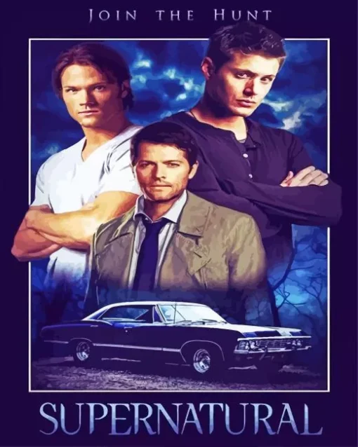 Supernatural Join The Hunt Poster Diamond Paints